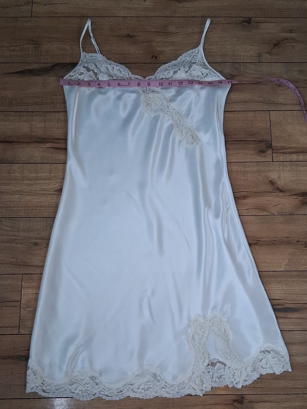Victoria's Secret White Floral Lace Trim Slip Mini Dress Women's Lingerie Large - Picture 16 of 16